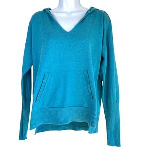 CAbi Hop to Hoodie Turquoise Blue Size Small Lightweight Coastal Layer Beach